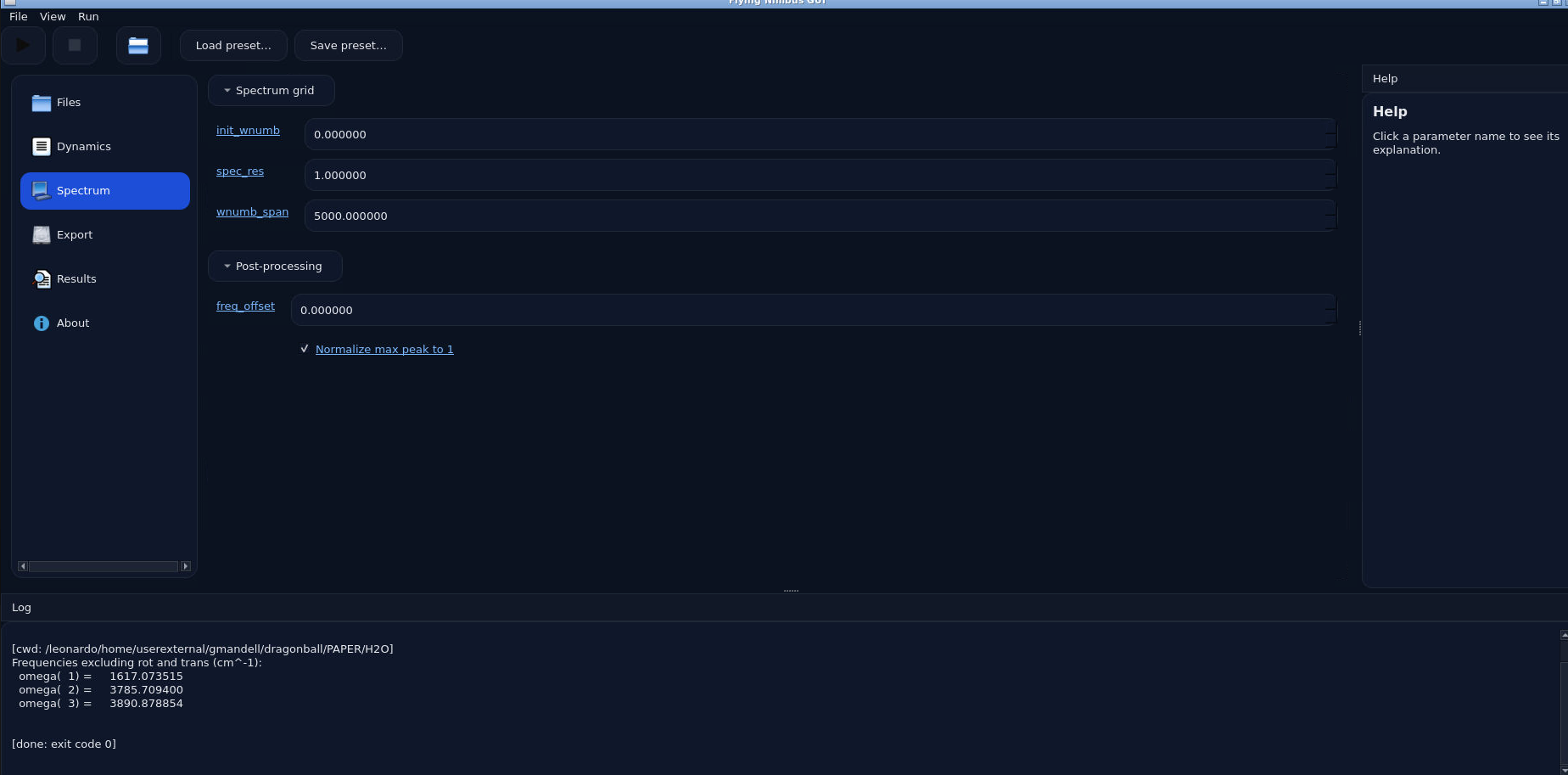 Flying Nimbus Spectrum page